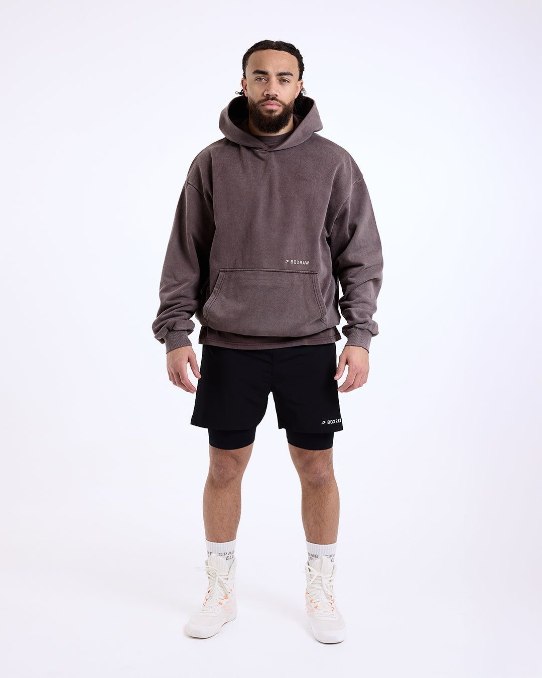 Худі Sparring Club Oversized - Коричневе, XS