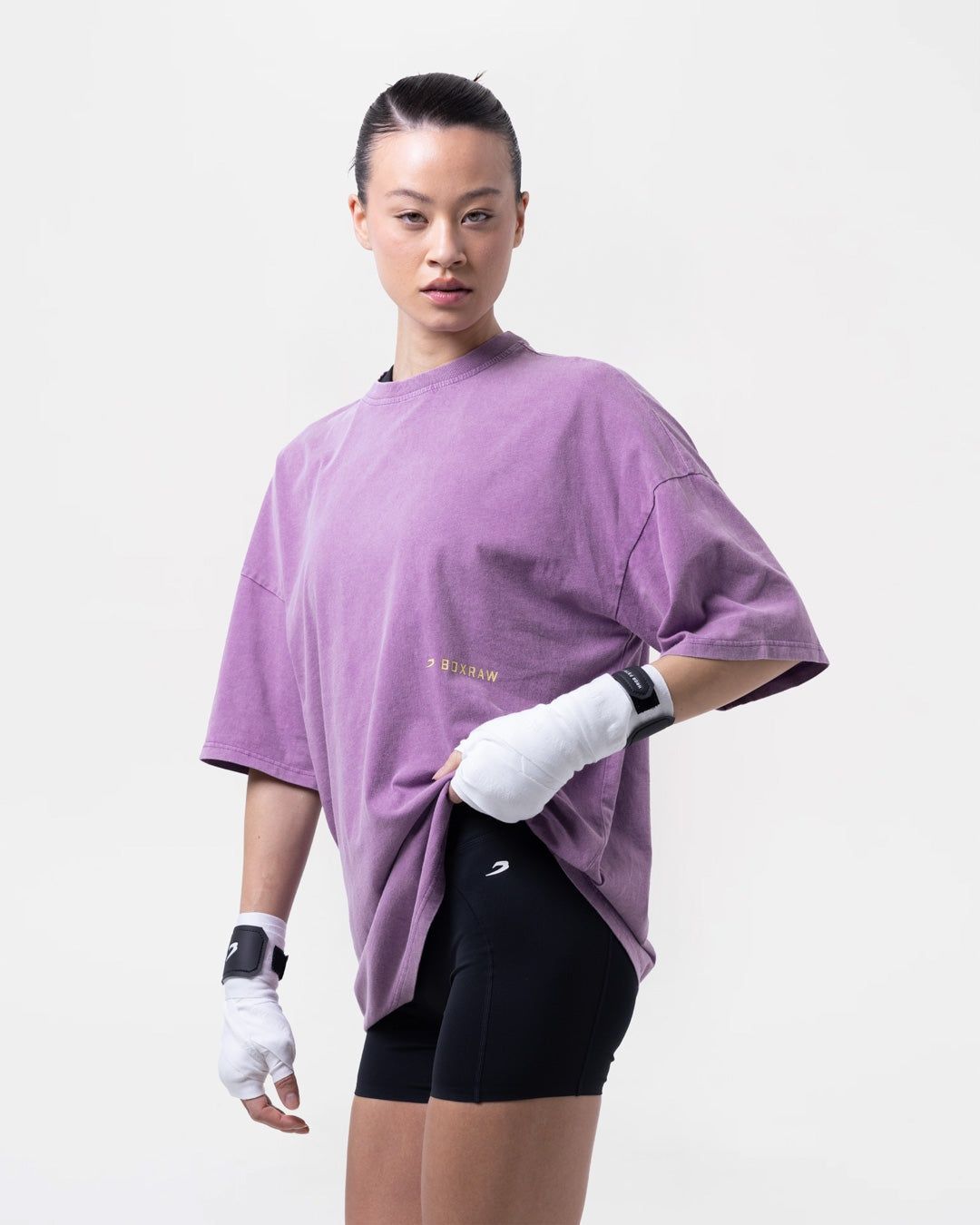 Футболка Sparring Club Oversized Фіолетова, XS