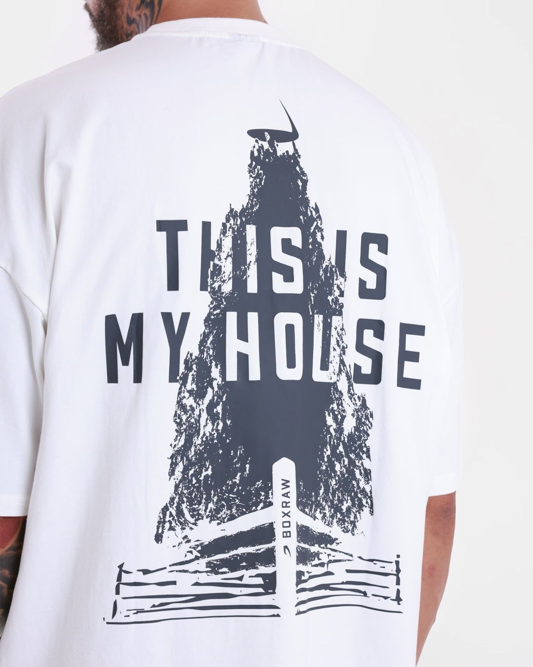Футболка This Is My House Oversized Біла, L