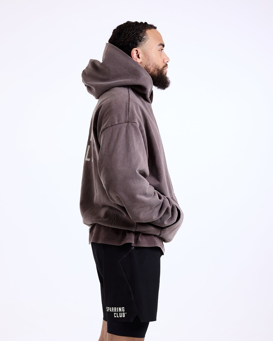 Худі Sparring Club Oversized - Коричневе, XS