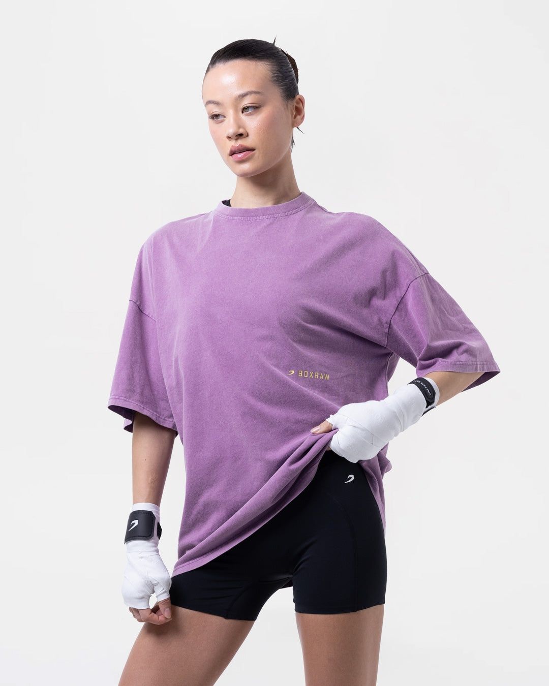 Футболка Sparring Club Oversized Фіолетова, XS
