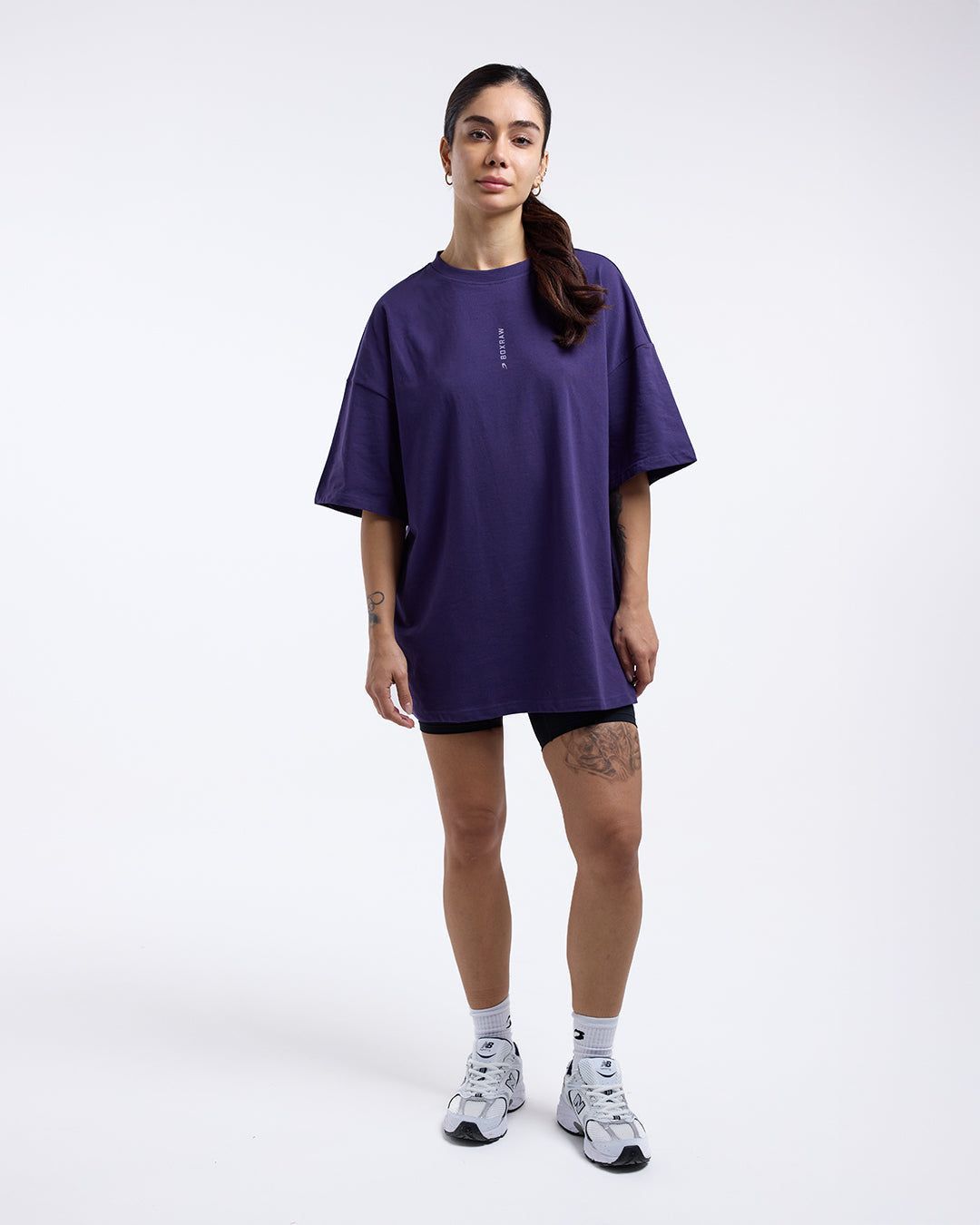 Футболка Lineal Oversized Фіолетова, XS