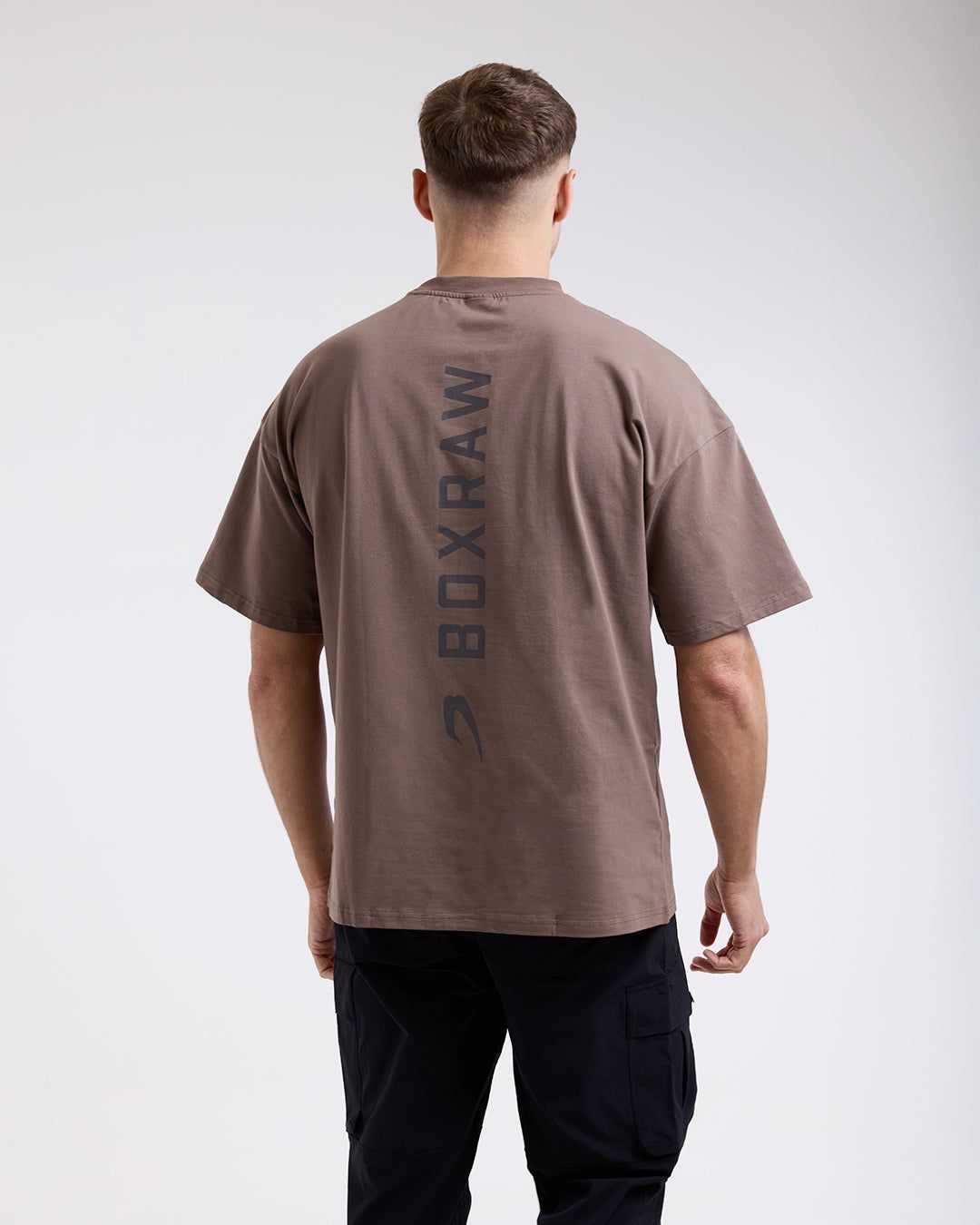 Футболка Lineal Oversized Коричнева, M