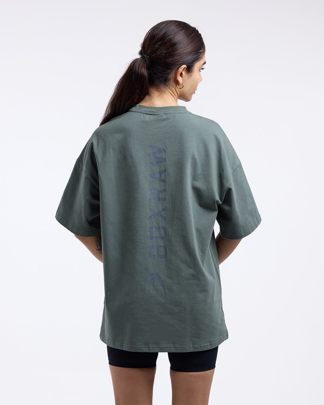 Футболка Lineal Oversized Зелена, XS