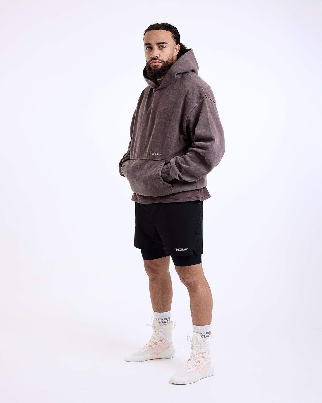 Худі Sparring Club Oversized - Коричневе, L