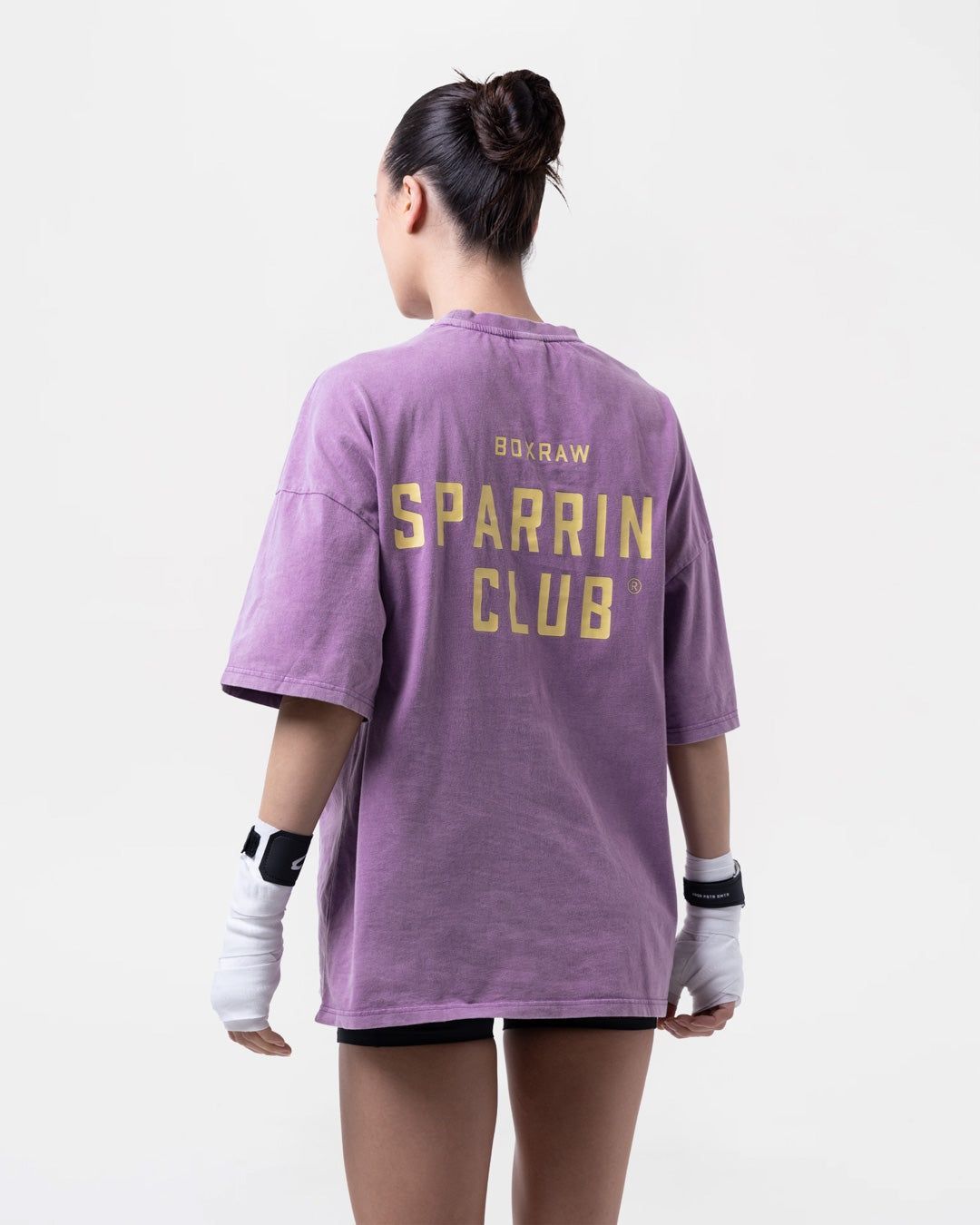 Футболка Sparring Club Oversized Фіолетова, L
