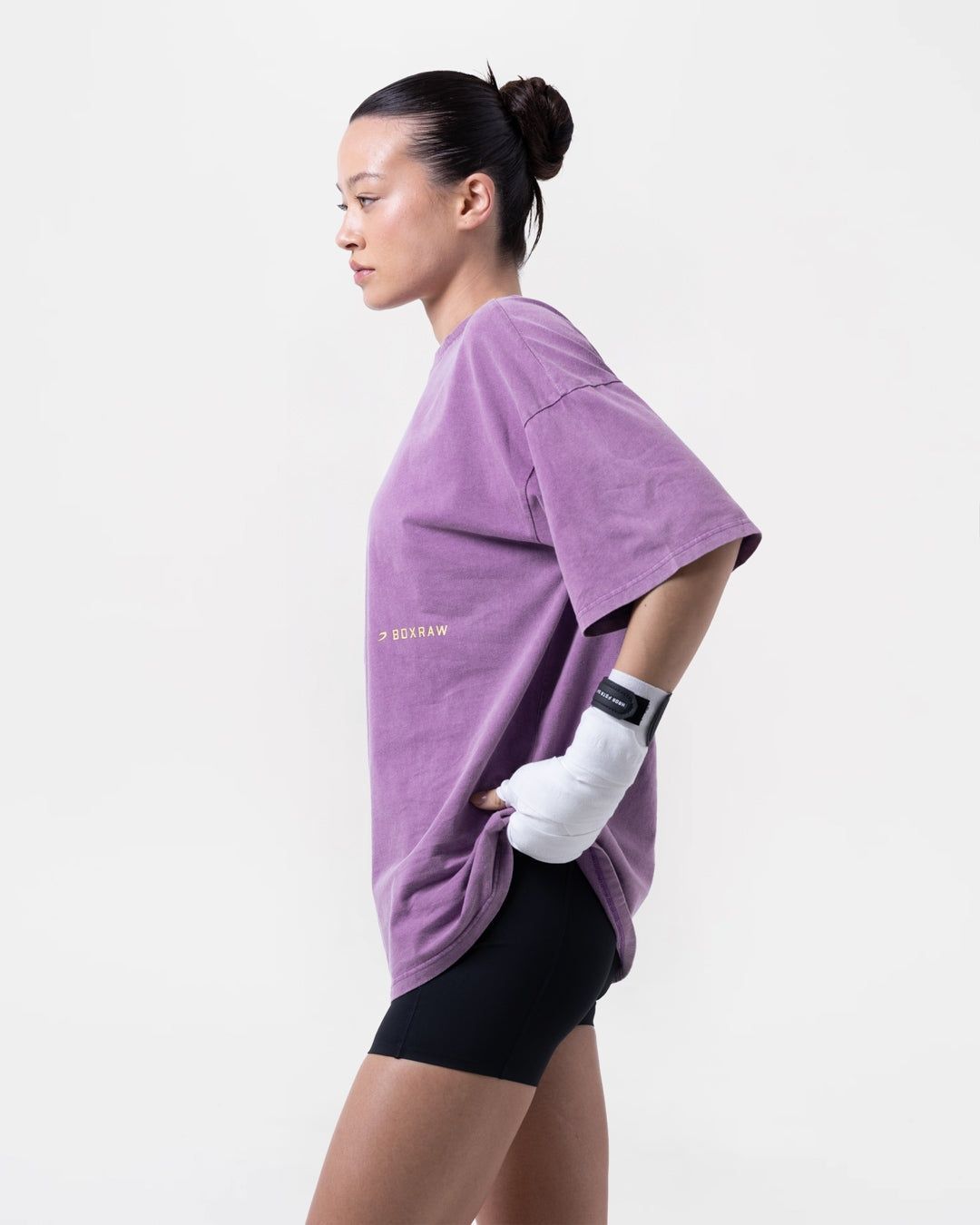 Футболка Sparring Club Oversized Фіолетова, L
