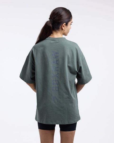 Футболка Lineal Oversized Зелена, XS