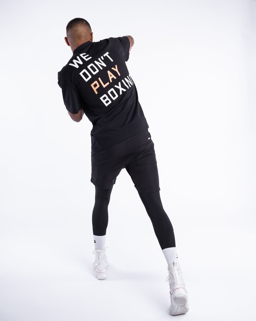Футболка We Don't Play Boxing Oversized Чорна, S