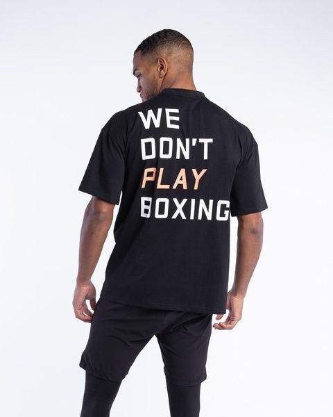 Футболка We Don't Play Boxing Oversized Чорна, S