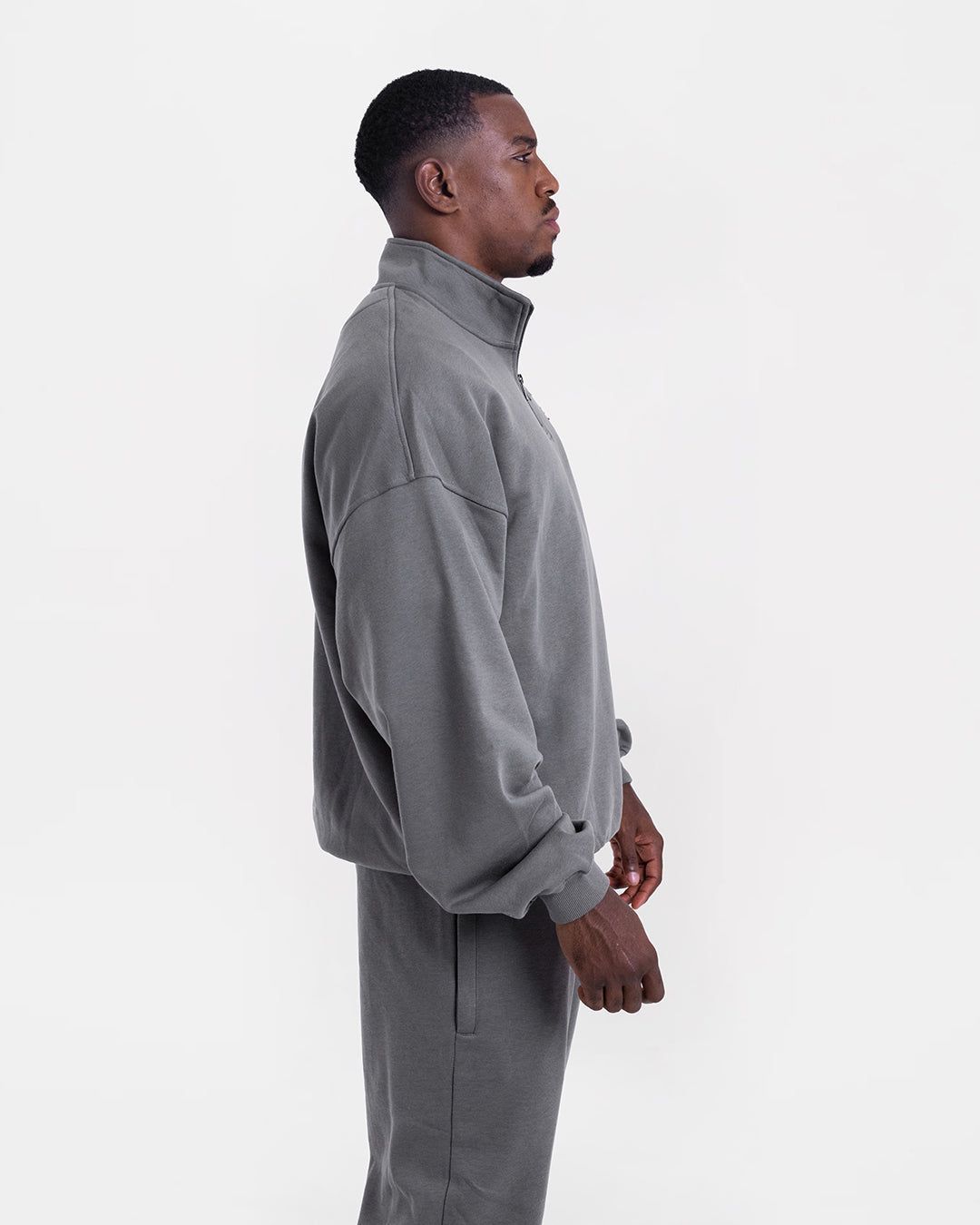 Світшот East Street 1/4 Zip Сіра, S