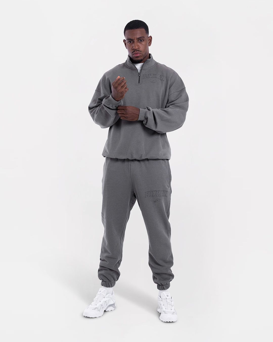 Світшот East Street 1/4 Zip Сіра, S