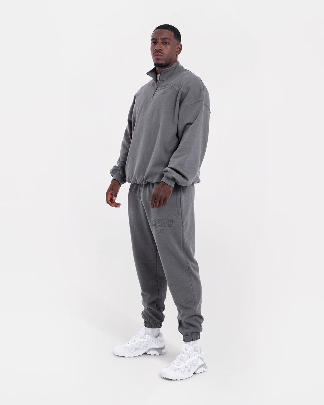 Світшот East Street 1/4 Zip Сіра, S