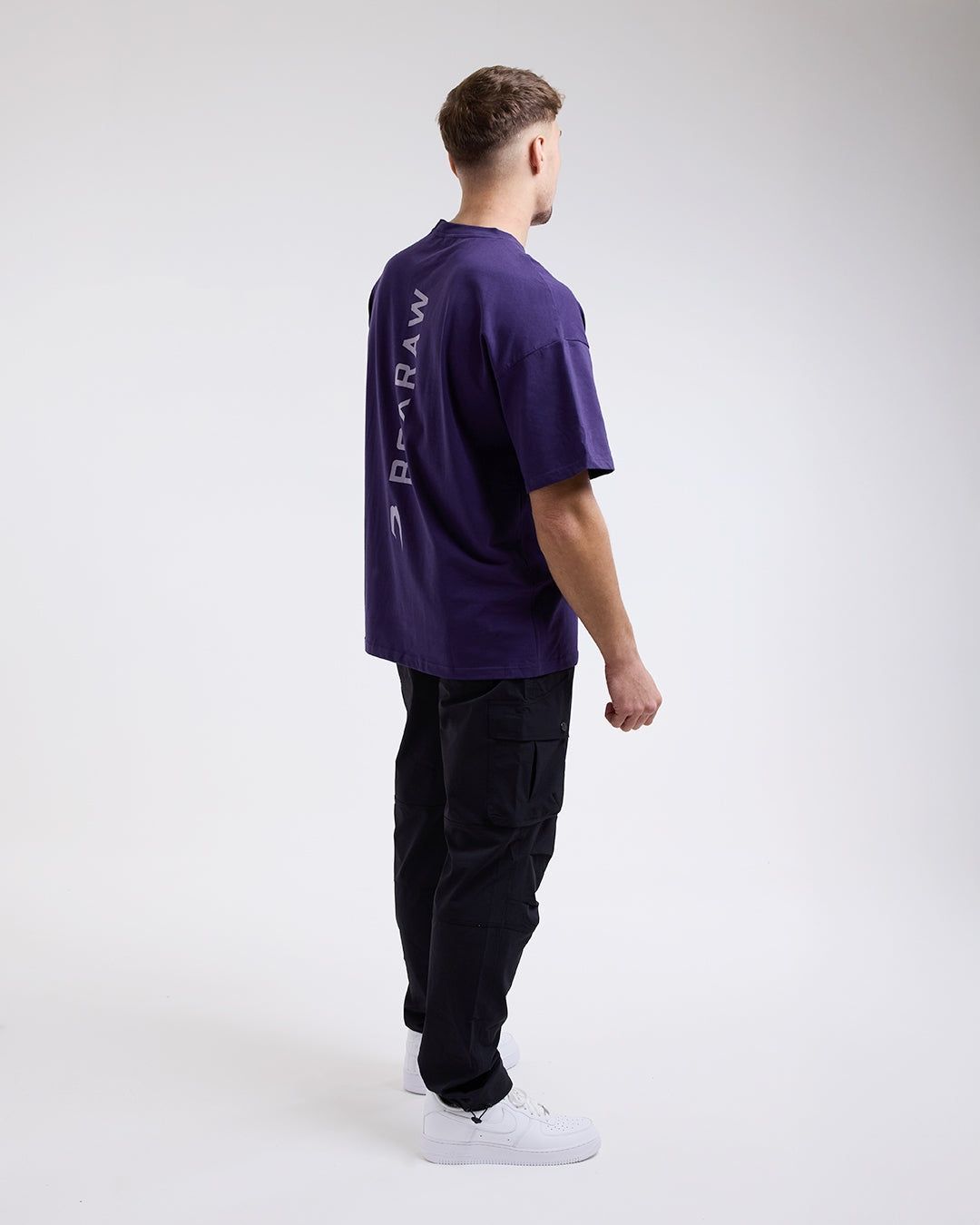Футболка Lineal Oversized Фіолетова, XS