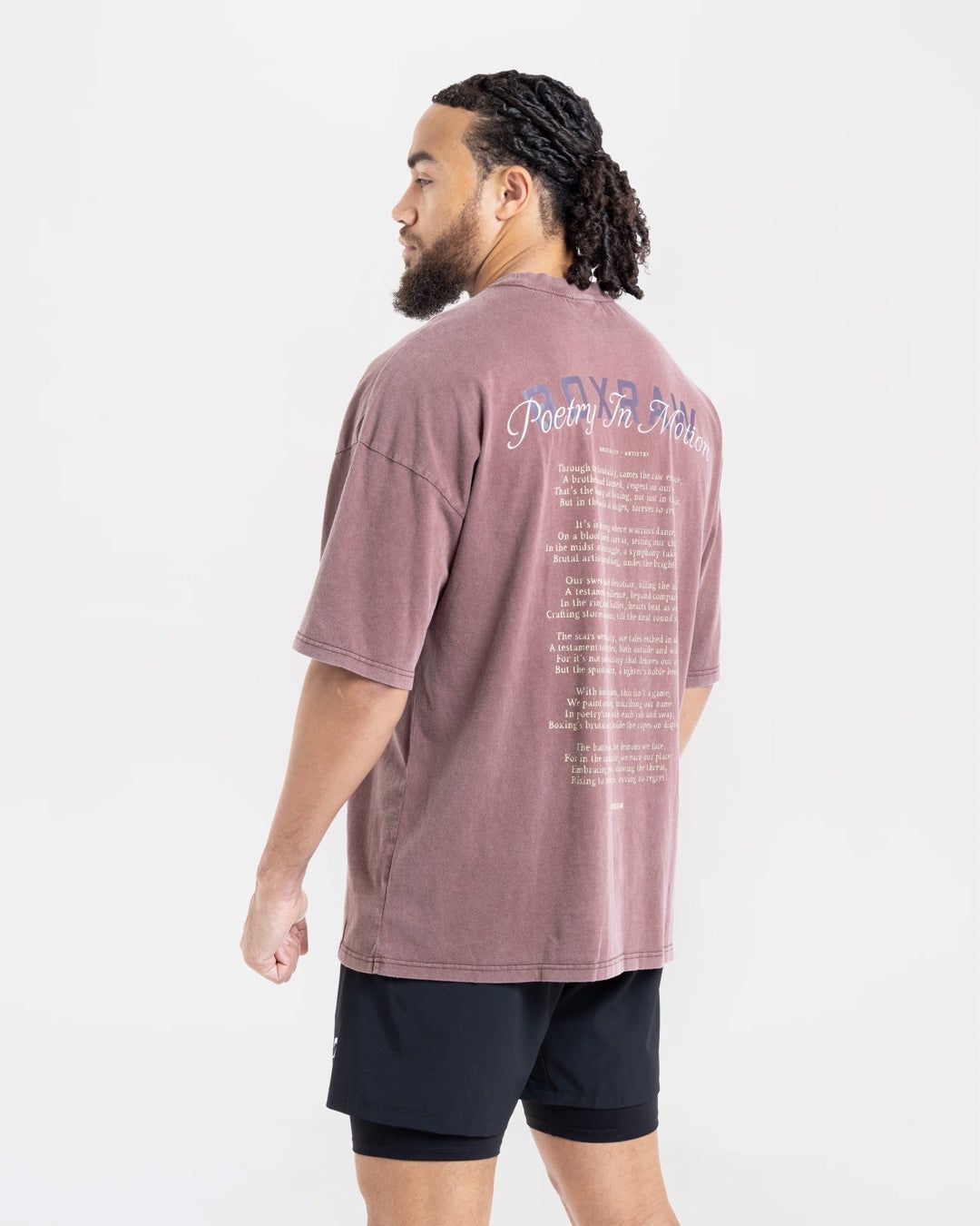 Футболка Poetry In Motion Oversized Бордова, L