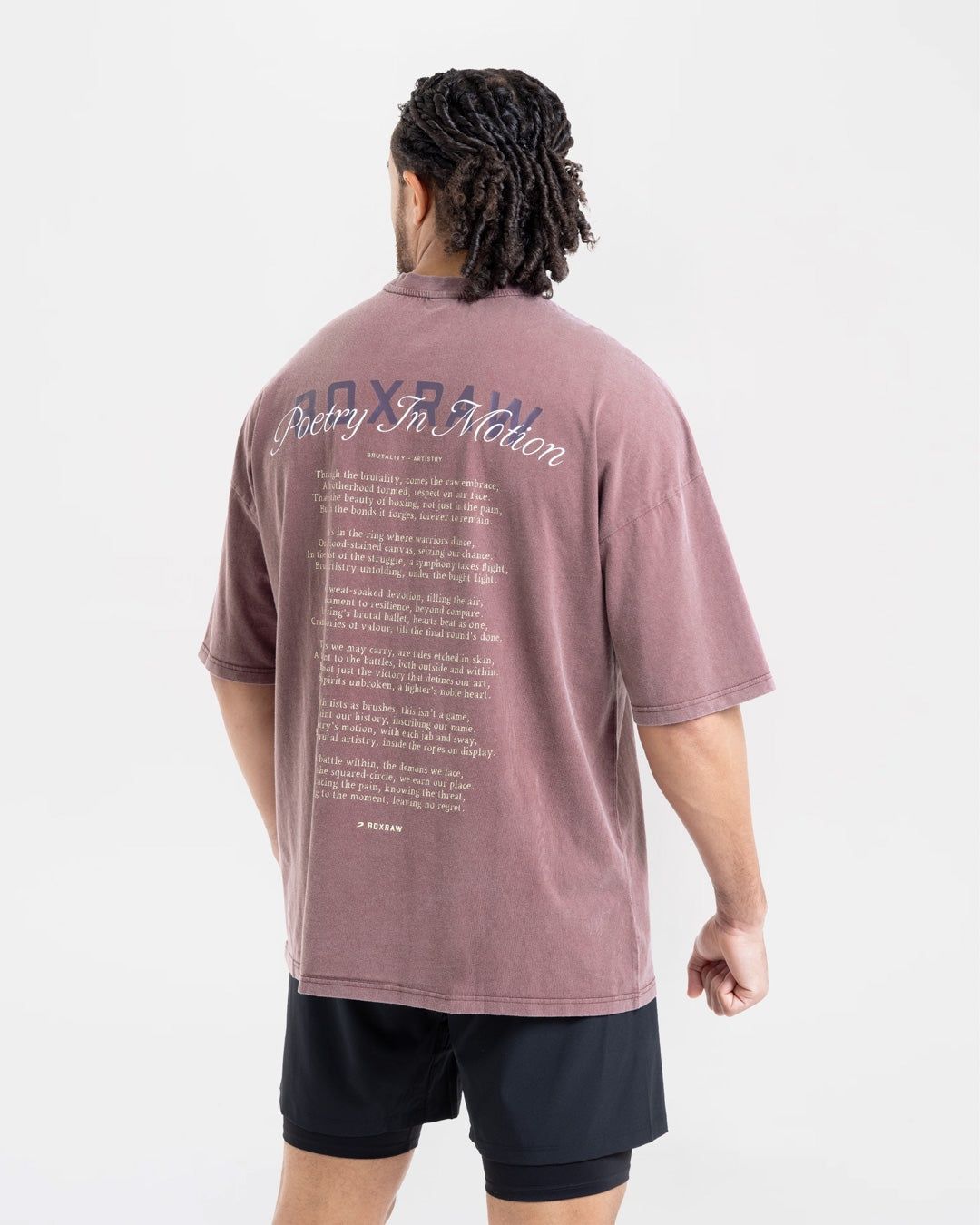 Футболка Poetry In Motion Oversized Бордова, L