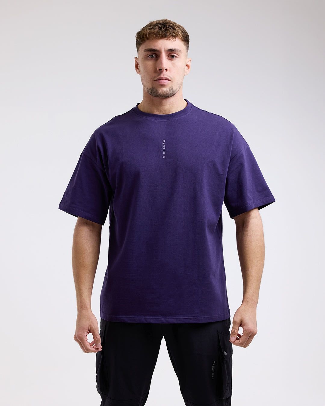 Футболка Lineal Oversized Фіолетова, XS