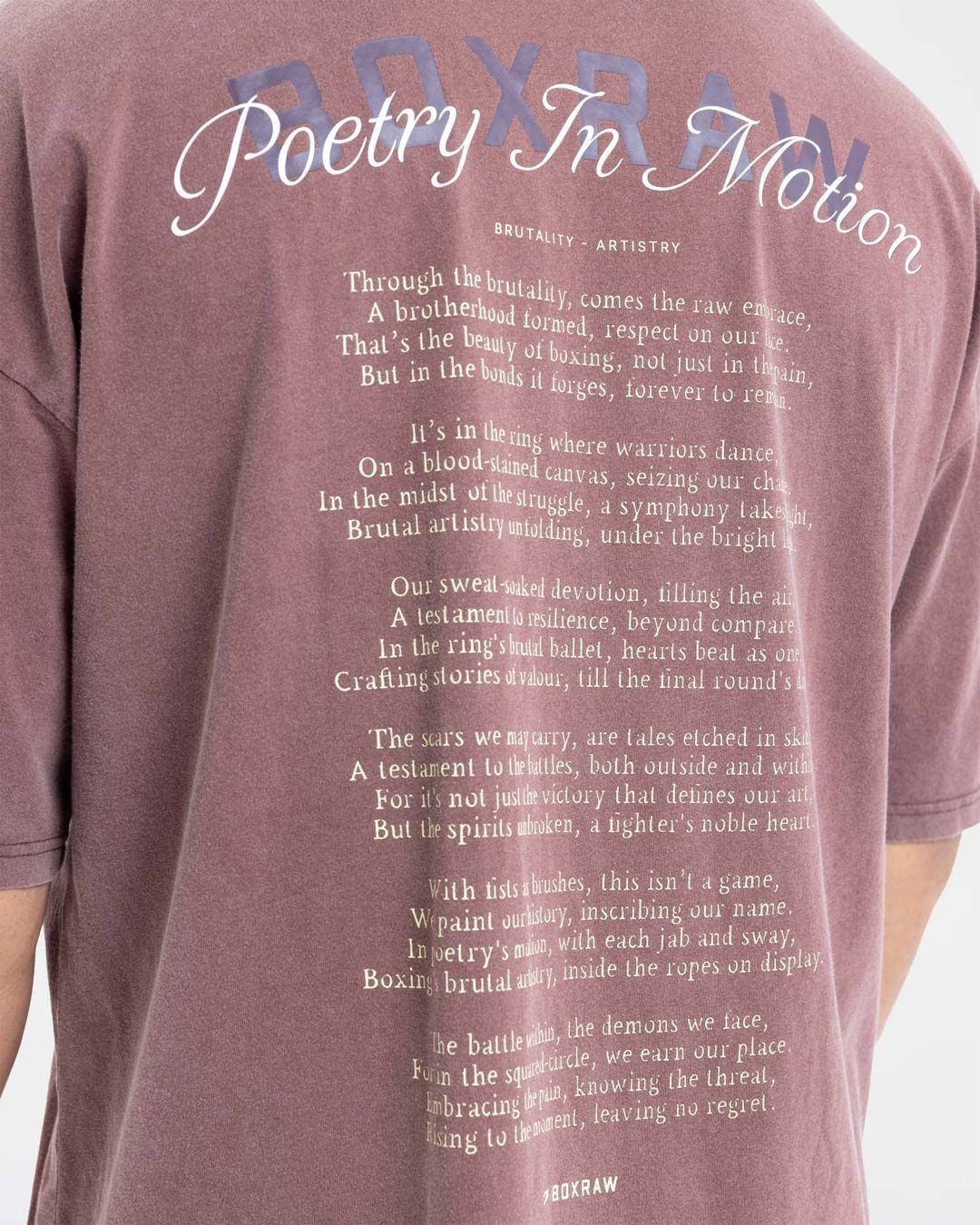 Футболка Poetry In Motion Oversized Бордова, L