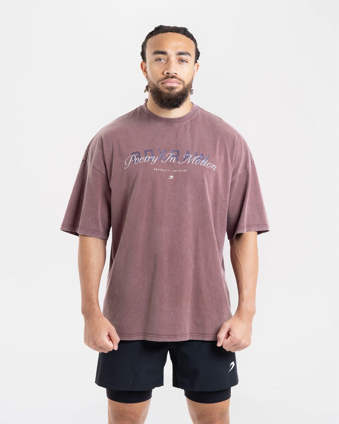 Футболка Poetry In Motion Oversized Бордова, L