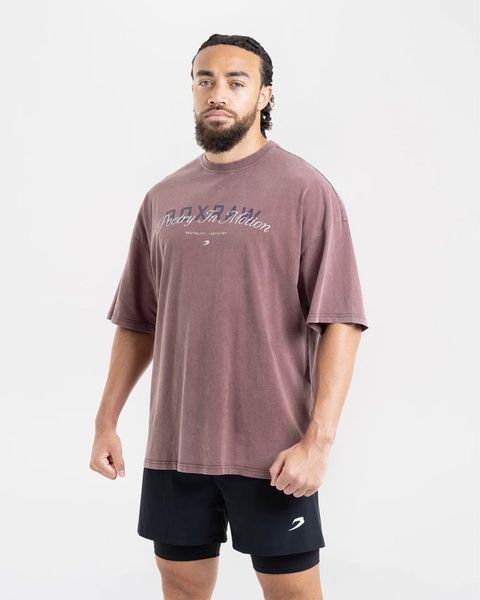 Футболка Poetry In Motion Oversized Бордова, L